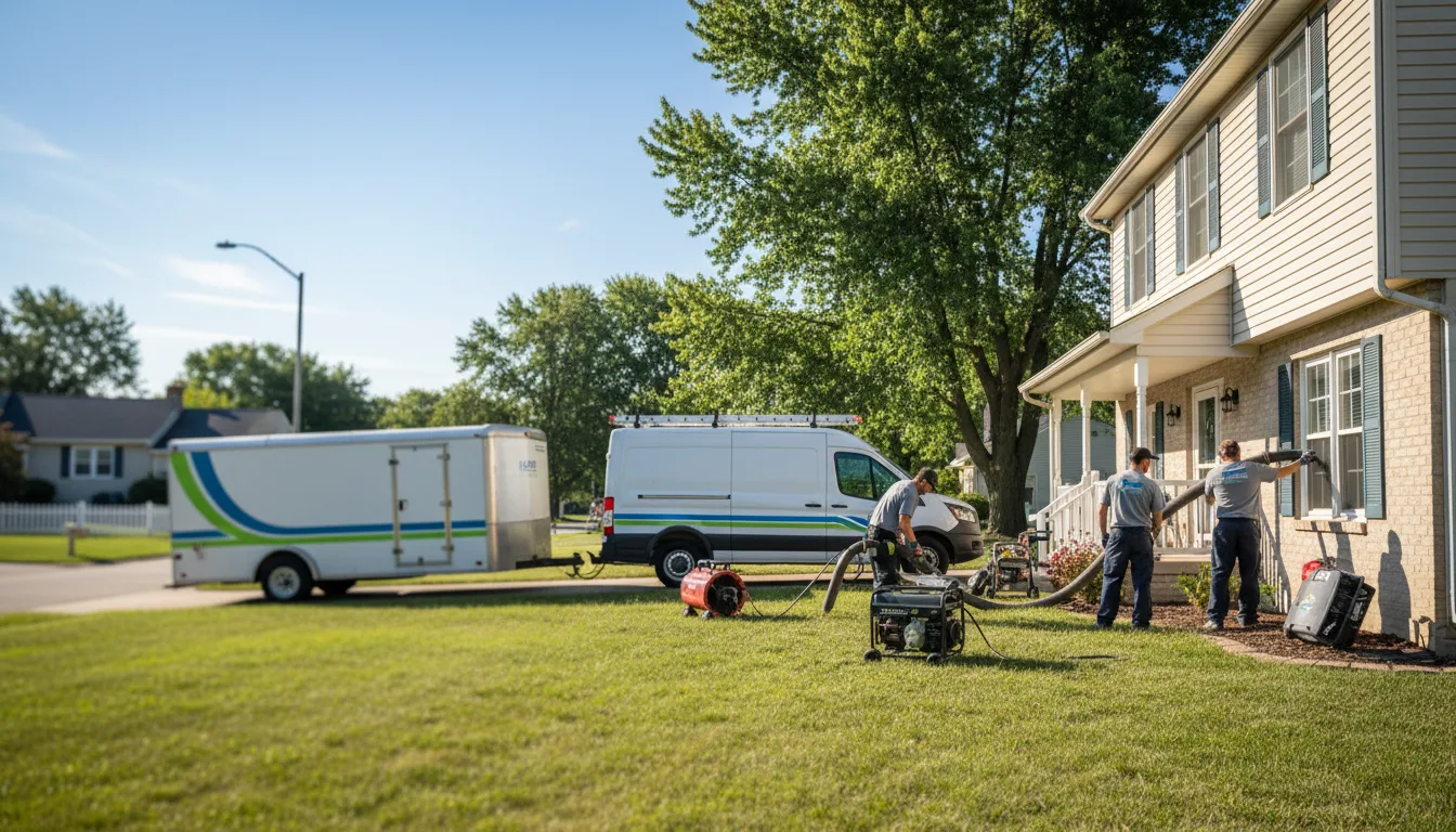 Flooded Basement Restoration And Cleanup With Repair in Illinois City, IL near me